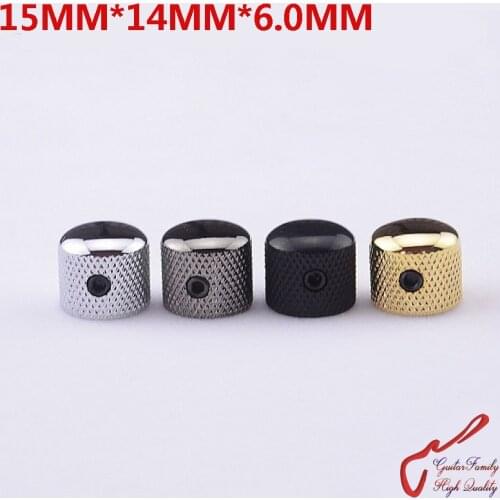 1 Piece GuitarFamily Mini Dome Metal Knob For Electric Guitar Bass 15MM*14MM*6.0MM ( #1097 ) MADE IN KOREA