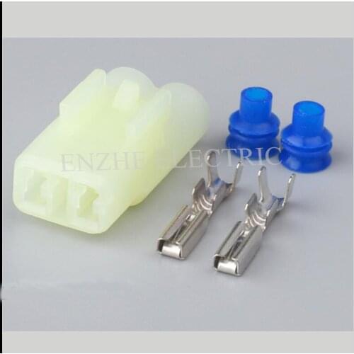 6187-2801/6180-2451 car wire connector Reversing radar Harnes cable 2 pin automotive waterproof plug Include terminals seal