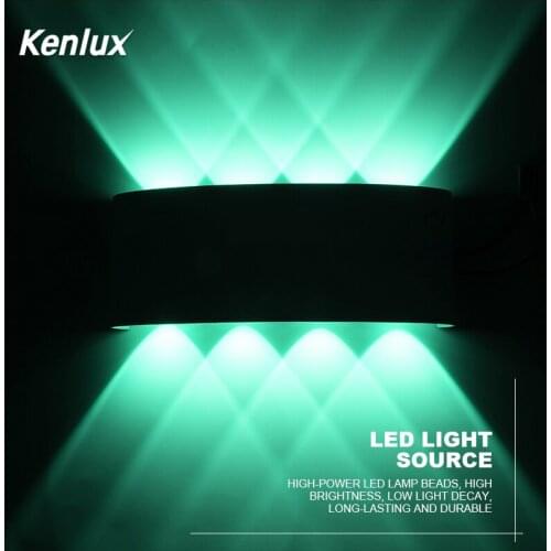 8*3W Led Outdoor Wall Light Seven Colors Automatically RGB Waterproof Led Wall Lamp Colorful Shop Bar Restroom Decoration