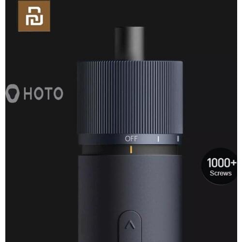 New Youpin HOTO Straight Handle Electric Screwdriver LED Type-C Rechargeable Integrated Screw Driver 50mm 12Pcs S2 Bits