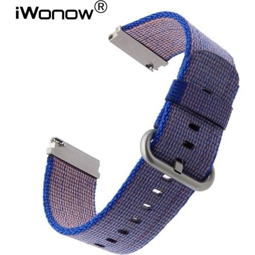 22mm Quick Release Nylon Watchband for Moto 360 2 46mm Pebble Time / Steel Vector Ticwatch 1 Seiko SKX007 Watch Band Wrist Strap