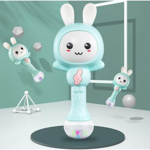 Baby Toys 0-1 Years Old Hand Ringing Music Rhythm Stick Male and Female Children 3-6-8-12 Months Old Plastic