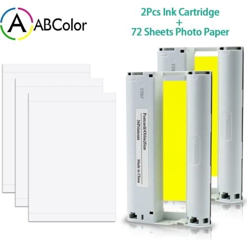 For Canon Selphy Ink Cartridge KP-108IN 72 sheets Photo PaperKP-36IN For Canon Selphy CP1300 CP1200 CP910 CP900 Photo Printer