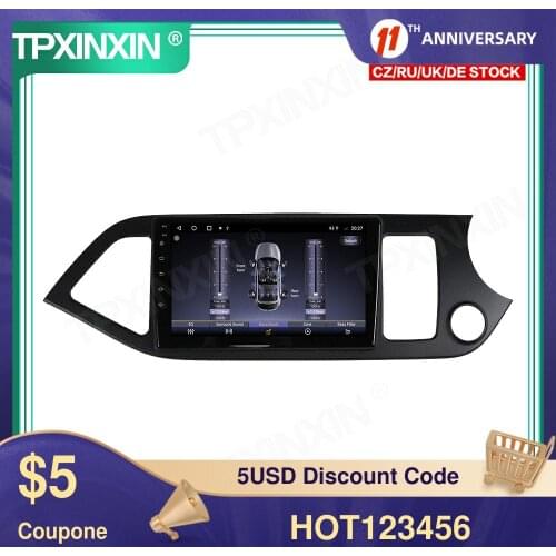 6+128G 360 Camera Screen For KIA Morning Car Multimedia Player GPS Navigation Head Unit Auto Radio Audio Stereo Tape Recorder