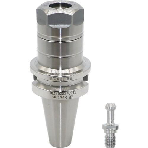 CNC Milling Machine TOOL HOLDERS.BT30 ER20 70mm,ER Collet Chuck Tool Holder,Balanced To G2.5 30000RPM,High precision 0.002