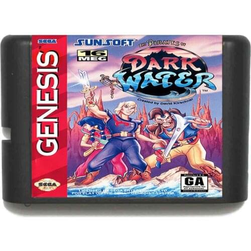 Hottest The Pirates of Dark Water 16 bit MD Game Card For Sega Mega Drive For Genesis