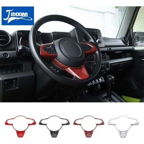 MOPAI Interior Mouldings for Suzuki Jimny 2019+ Car Steering Wheel Decoration Cover Stickers Accessories for Suzuki Jimny 2019