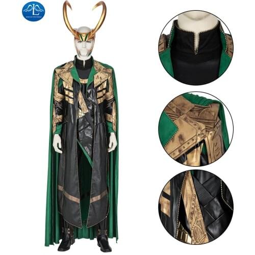 2021 New TV Costume Loki Cosplay Costume Halloween Long Coat Pants Full Set Carnival Halloween Cosplay Costumes Sets Costumes