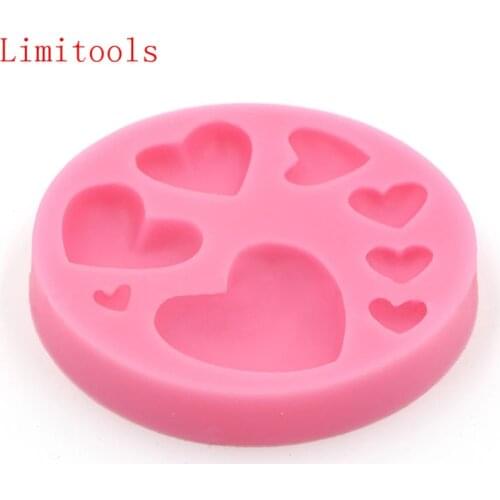 LIMITOOLS 3D Silicone loving heart Shaped Baking Mold Fondant Cake Tool Chocolate Candy Cookies Pastry Soap Moulds
