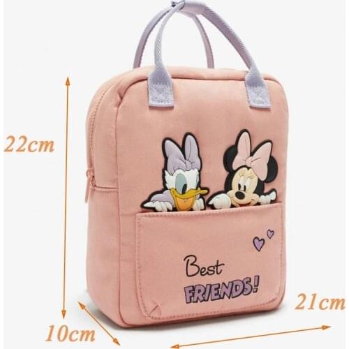 Fashion Disney Minnie&Mouse Childrens Cartoons Backpack Mickey Pattern Schoolbag For Boys Girl