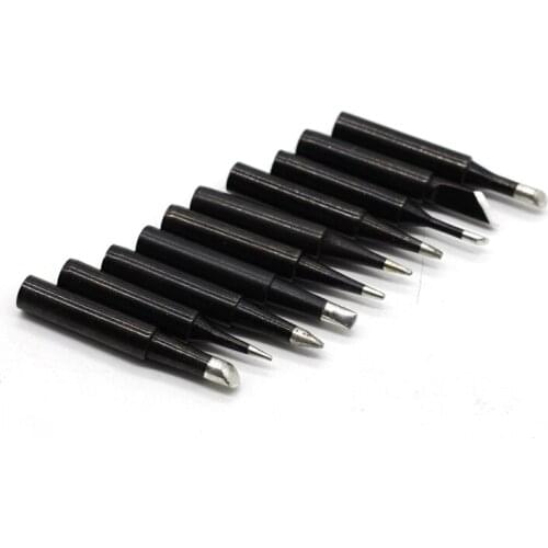 10PCS Black King ESD Lead-free Solder Tip 900M For Soldering Rework Station Hakko Saike 852 936 909D 8586 852D