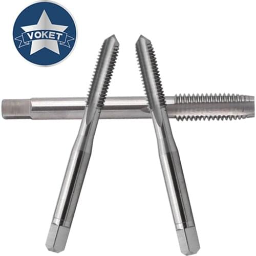 VOKET HSS Right Hand tap M6 M7 M8 M9 M10 M11 M12 X0.5 X0.75 X1 X1.25 X1.5 X1.75 Metric Fine Thread Straight Flute Metal taps