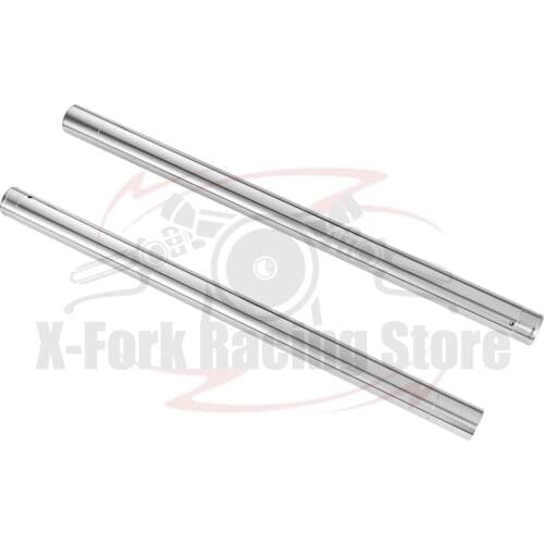 Front Inner Fork Tubes Pipes Bar Silver Pair For SUZUKI GSF400VV 1997 GSF400VS GK7AA 1995 51110-33D00 41x658mm