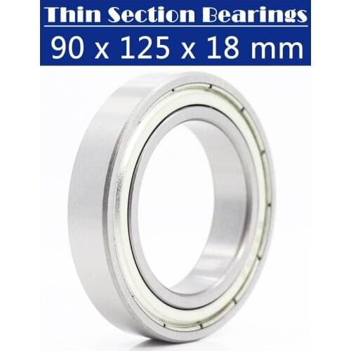 6918 ZZ ABEC-1 90x125x18mm Metric Thin Section Bearings 61918ZZ 6918ZZ