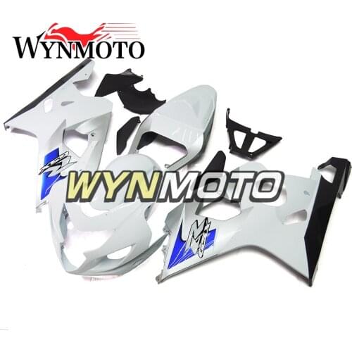 Full ABS Injection Fairings For Suzuki GSXR600 - 750 K4 2004 2005 Black White Silver Motorbike Fairing Kits Body Kit Body Frames