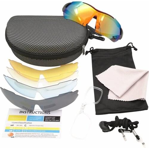 Polarized Sports Men Sunglasses Road Cycling Glasses Mountain Bike Bicycle Riding Protection Goggles Eyewear 5 Lens Sun glasses