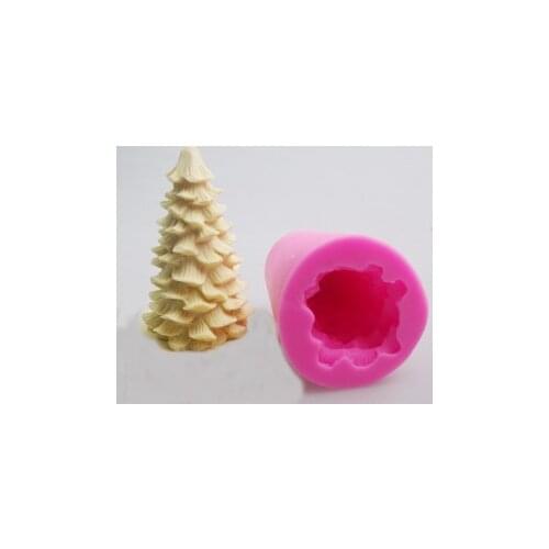 Christmas Tree Silicone Mold For Candle Soap Fondant Cake Baking Tools Chocolate Mold Sugarcraft Baking Cake Decorating H591