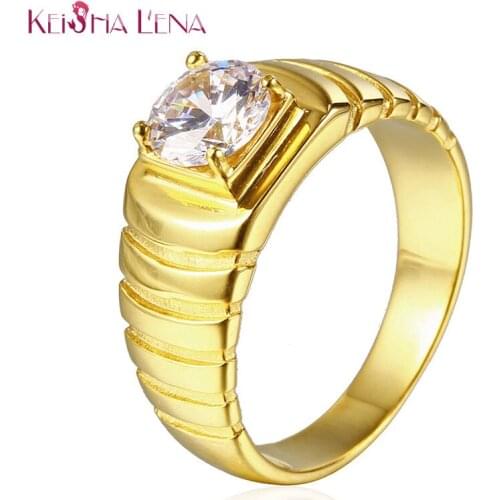 Simple Design Stainless steel Wedding Couple Alliance Ring For Women And Men With AAAAA Cubic Zirconia
