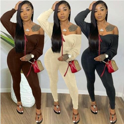 2021 Ins Internet Celebrity Famous Women Set 2Pcs Strapless Longsleeve Causal