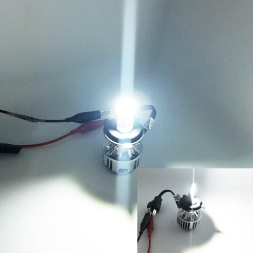 1pcs H4 led motorcycle headlight bulb 3000lm Hi/Lo beam LED Bulb White 6000k led autobike bulb 12V 24V H4 headlamp