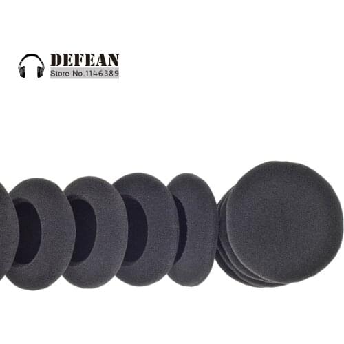 10pcs black cushion ear pad foam for koss pp sp ksc35 ksc75 portapro headphoneFree shipping alistore