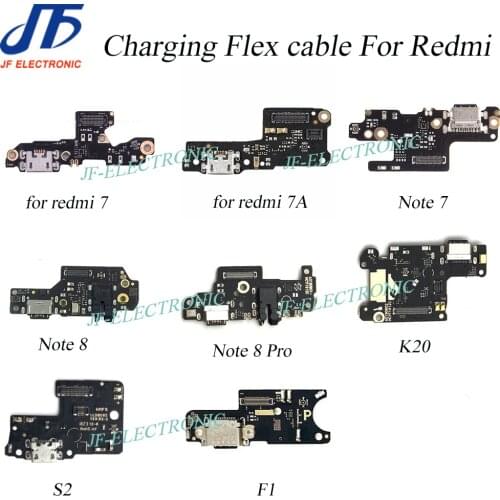 For xiaomi USB Charger Dock port 10pcs For redmi 7 7A note7 note 8 pro K20 S2 Pocophone F1 charging connector Flex Cable