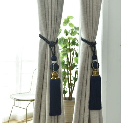 2PCS Chinese Colorful Curtain Accessories Window Hanging Ball Curtain Holder Tassel for Livingroom Hot SaleCP127#30