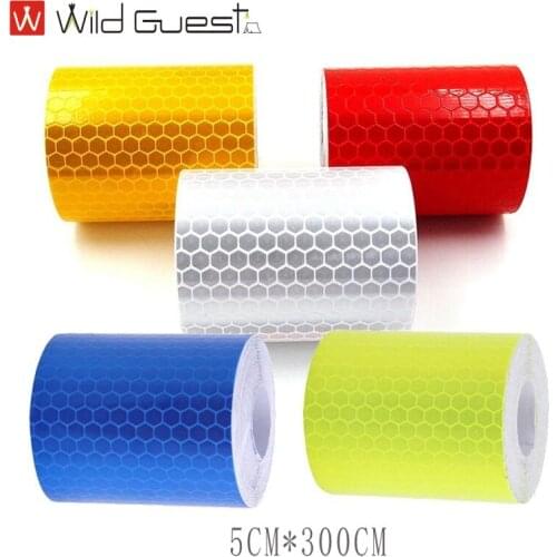 5cm*300cm Car Reflective Tape Decoration Stickers Car Warning Safety Reflection Tape Film