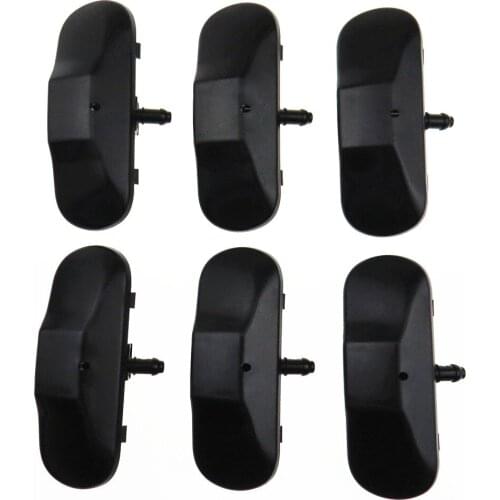 6Pcs Windscreen Washer Jet Water Spray Nozzle For Bora Passat CC Golf Yeti Fabia 2KD 955 985 2KD955985 5M0955985C9B9 1T0955985
