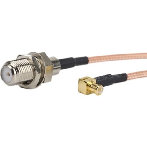 WIFI Antenna Adapter MCX Male Right Angle switch F Type Female Jack Pigtail Cable RG316/RG316D/RG178/RG174 MCX Male to F Female