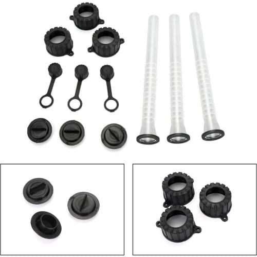 Artudatech 3set Rubbermade Replacement Gas Can Spout&Parts Vent Cap Flexible Gasket Stopper Kit