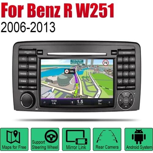 Auto Radio 2 Din Android Car DVD Player For Mercedes Benz R Class W251 2006~2013 NTG GPS Navigation Wifi Map Multimedia system