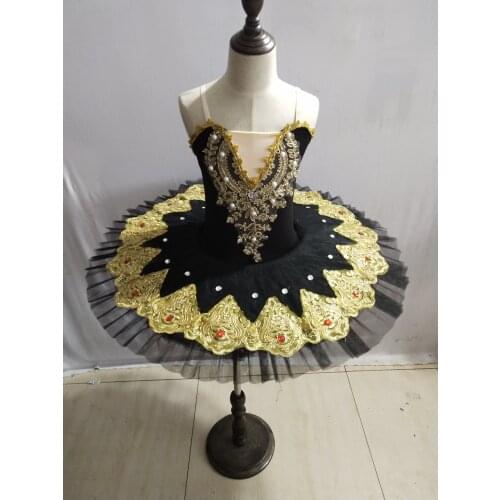 Professional Ballet Tutus child Swan lake Ballet Dance Clothes for girls Pancake tutu adult Ballerina Figure Skating Dress