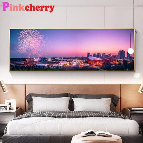 Large size diy Diamond Painting Modern City Night View diamond mosaic full drill diamond embroidery