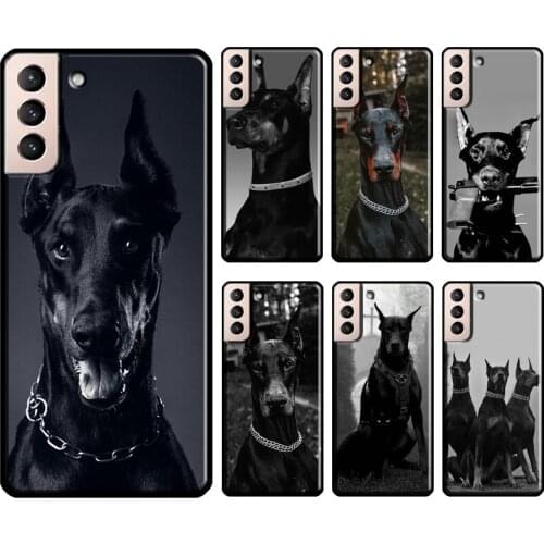 Animal Doberman Pinscher Dog Phone Cover For Samsung Galaxy S21 S20 Ultra Note 20 Note 10 S8 S9 S10 Plus S20 FE Case