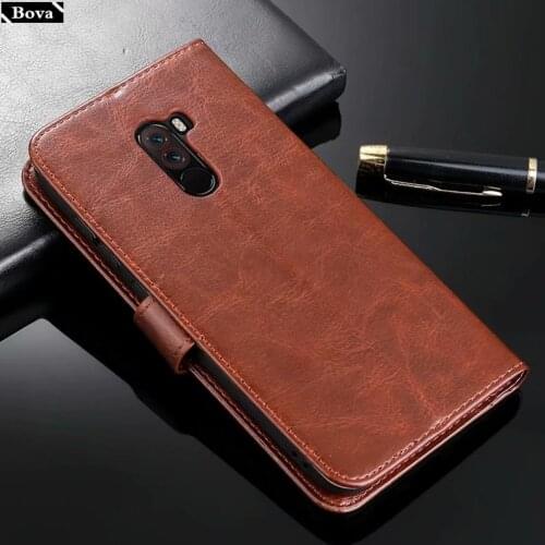 For fundas Xiaomi Poco F1 card holder cover case for Xiaomi POCOPHONE F1 / POCO F1 pu leather phone case wallet flip cover