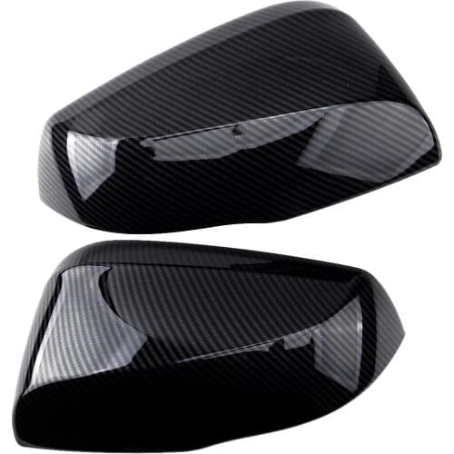 Carbon Fiber Texture Car Auto Rearview Mirror Cover Trim fit for Toyota Highlander 2020 2021