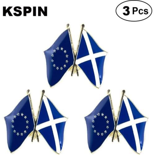 European Union Scotland Frendship Lapel Pin Brooches Pins Flag badge Brooch Badges