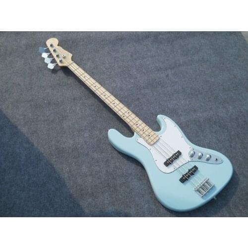 Electric Bass guitar Jazz Bass 4 strings Tidepool blue color with White pickguard Chrome Hardwares.Paypal available!Bs-28