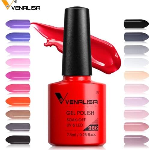 Venalisa nail gel polish 60 color high quality product nail art soak off odorless organic UV gel nail polish varnish gel lacquer