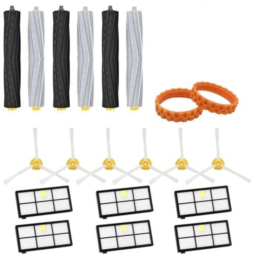 Hot TOD-20Pcs for IRobot Roomba Parts Brushes and Filters Kit Series 800 860 865 866 870 871 880 885 886 890 900 960 966 980