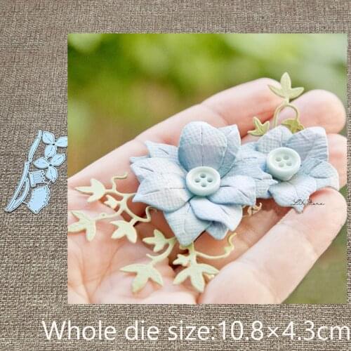 New Design Craft Metal stencil mold Cutting Dies flower leaves decoration scrapbook die cuts Album Paper Card Craft Embossing