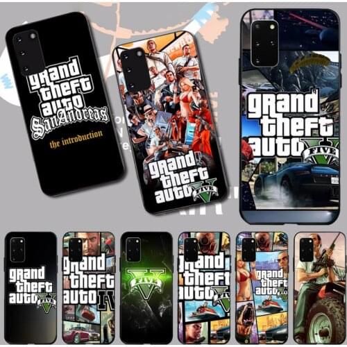 PENGHUWAN rockstar gta 5 Grand Theft Custom Photo Soft Phone Case for Samsung S20 plus Ultra S6 S7 edge S8 S9 plus S10 5G