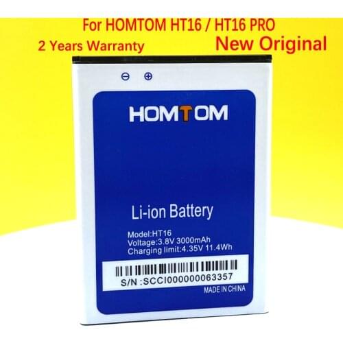 100% NEW 3000mAh Battery For HOMTOM HT16 / HT16 PRO Mobile Phone High Quality +Tracking Number