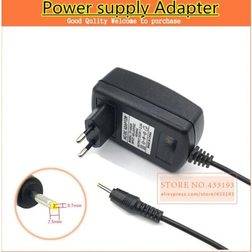 NEW DC Plug Power Supply Adapter For Tablet PC & Lighting 2 Pins Quality Assurance In Stock Black 5V 2.5A