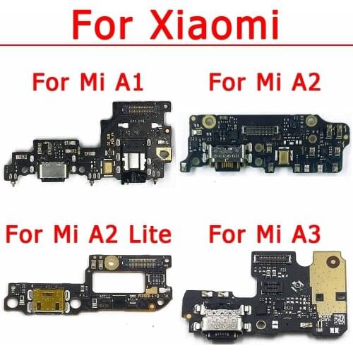 Original Charging Port For Xiaomi Mi A1 A2 Lite A3 5X 6X Charge Board Socket Dock Repair Usb Connector Replacement Spare Parts