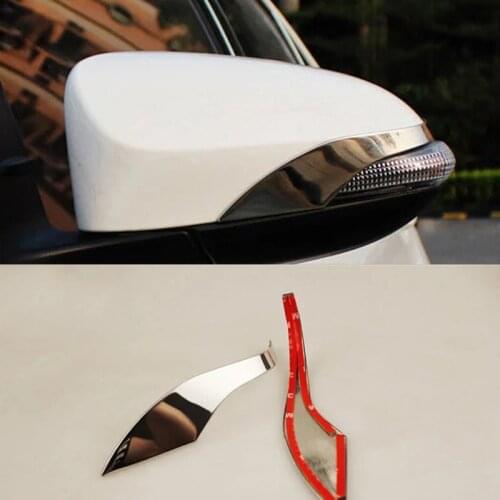 Car rear view mirror cover,auto rear mirror trim for Toyota Corolla 2014 2017stainless steel ,2pc/lot,car accessories