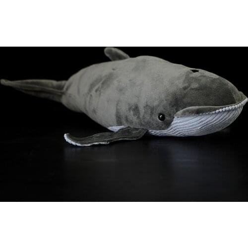 40cm Lifelike Great Balaenoptera Stuffed Toy Soft Fish Plush Toys Simulation Ocean Animal Toy Christmas Rorquals Gifts For Kids