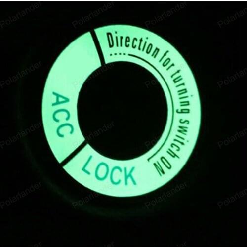 Car Styling For Peugeot 408 301 4008 decoration Accessories ignition switch cover Luminous Key ring
