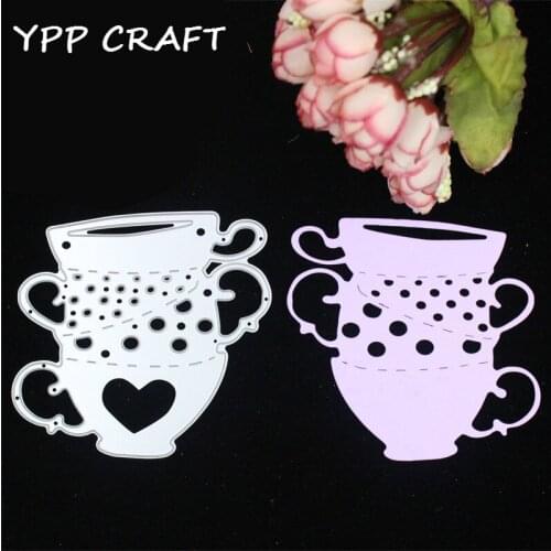 YPP CRAFT Love Cup Cutting Dies Stencils for DIY Scrapbooking/photo album Decorative Embossing DIY Paper Cards